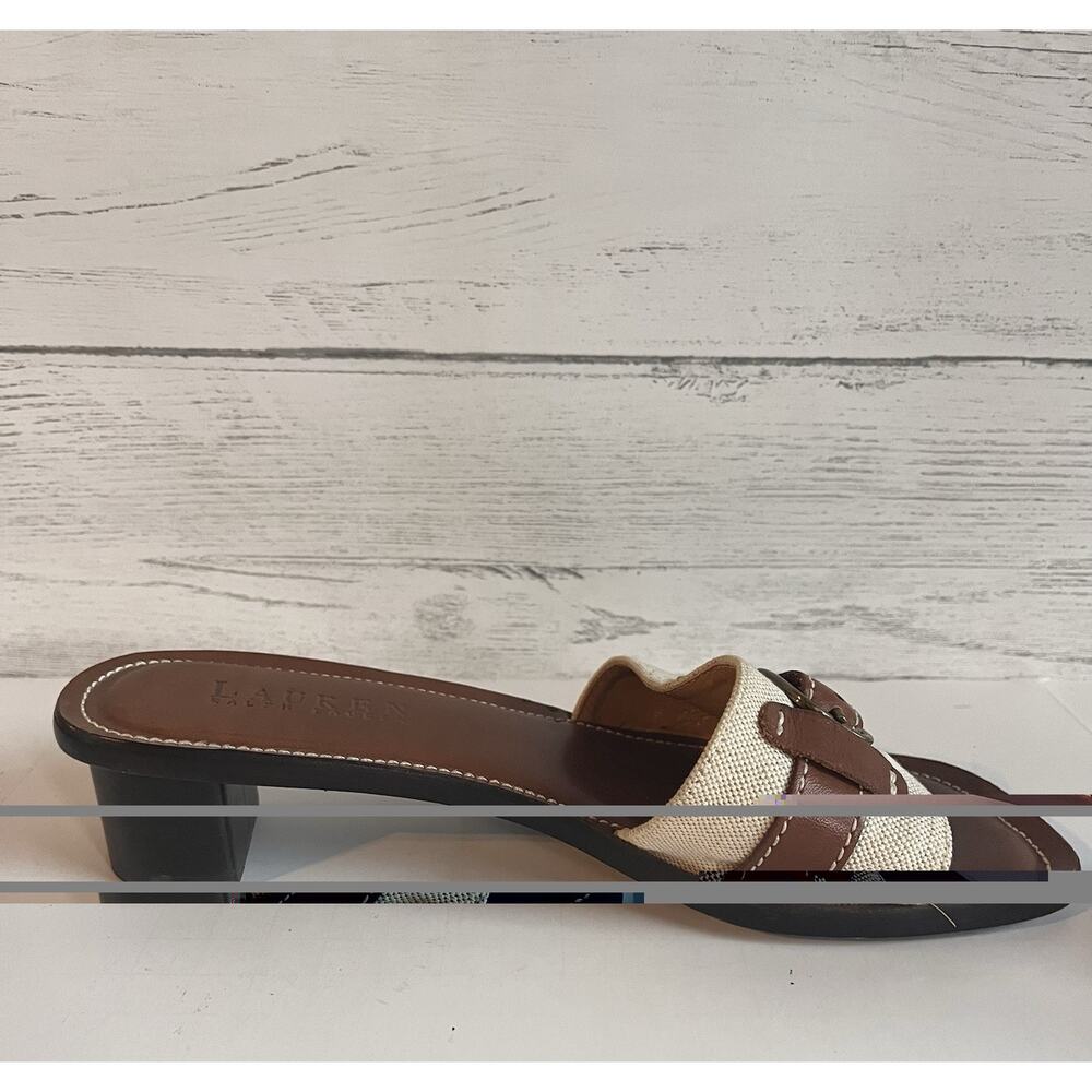 Vintage Lauren Ralph Lauren Brielle Slides Sandals, Ladies Size 6B - Picture 6 of 8